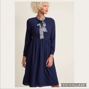 Nwt Modcloth Fever London Heritage Pippa Bow Dress - image 1